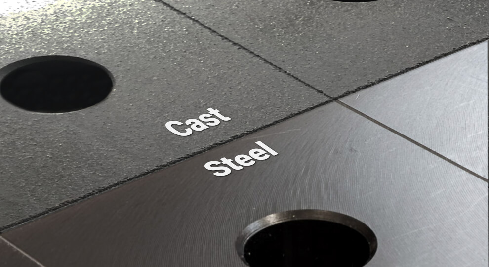 CAST vs STEEL BIG Writing