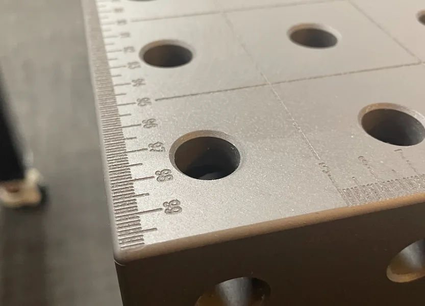 casr iron welding table surface