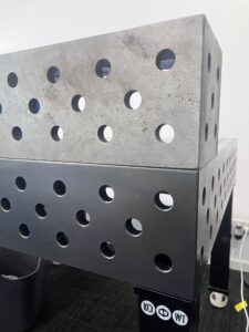 Nitride treated welding table vs untreated