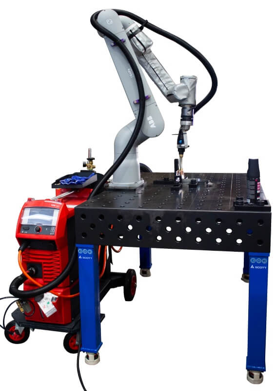 Robotic welder set up